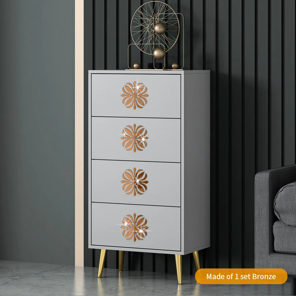 Мебельный шкаф старая стена ремонт Декор зеркальный стикер акриловый