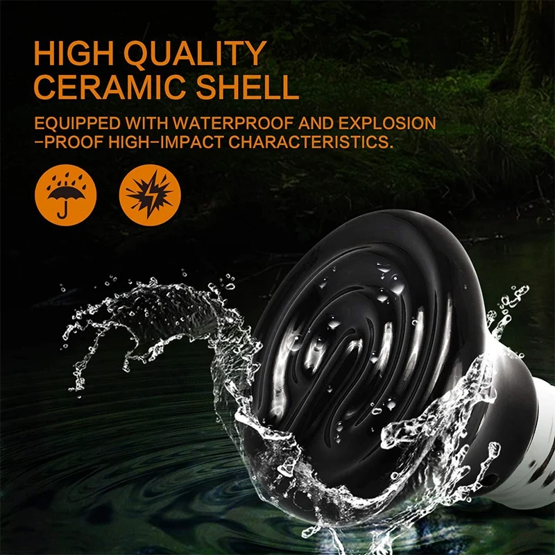 Новый-Рептилия тепловой лампы с предохранителем Керамический Тепловой