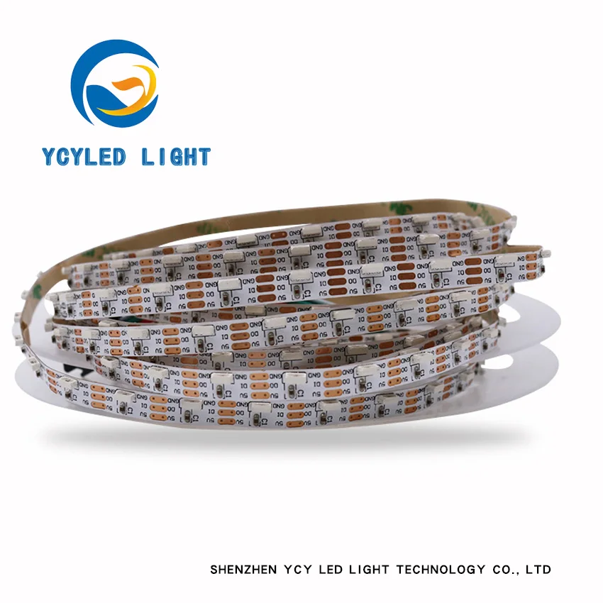 5V 72 светодиодов/m ws2812b SK6812 сбоку излучающих индивидуальных neopixel адресуемых Цифровой пикселей rgb светодиодные ленты ws2812 программируемый Светодиодная лента