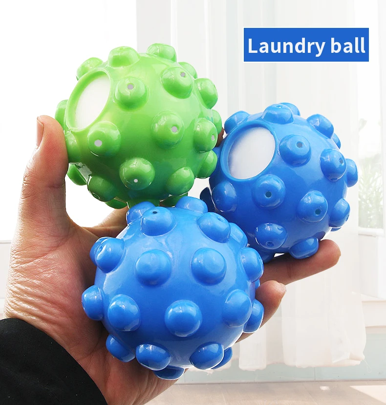 

3pcs Laundry Ball for Home Clothes PVC Reusable Softener Washing machine accessories Dirty Fiber Collector Cleaning Supplies