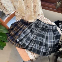 mommy and daughter matching short skirts school children girls plaid pleated skirt for women baby parent child matching clothes
