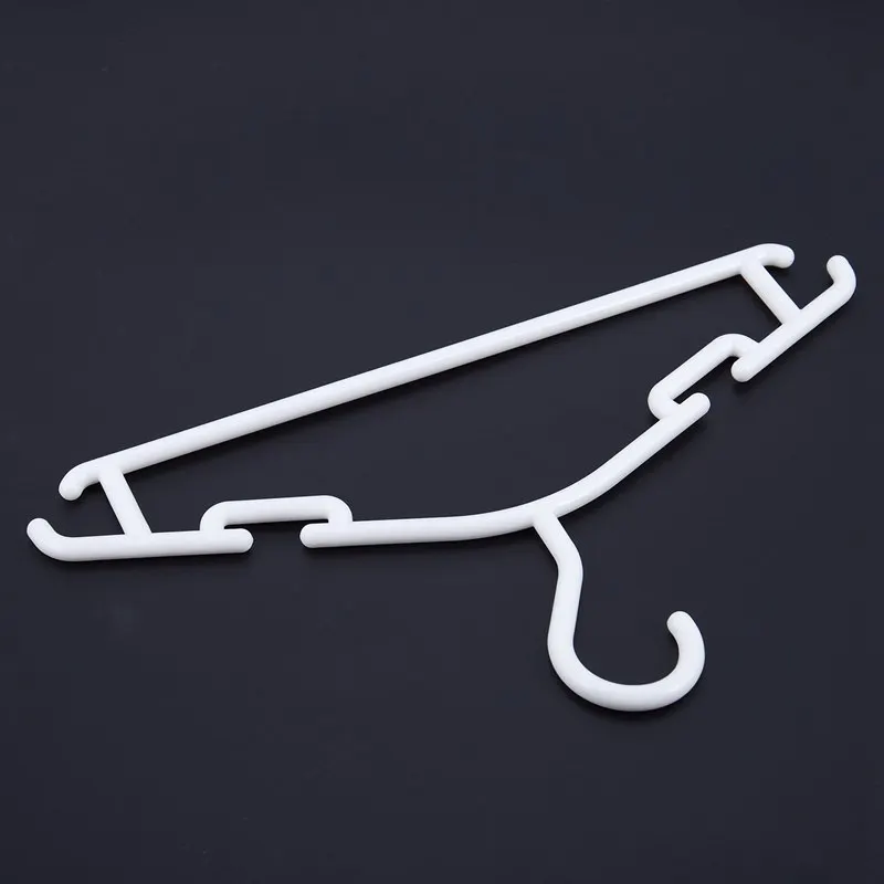 Белые вешалки из 10 предметов Нескользящие для детской одежды PP малышей или детей