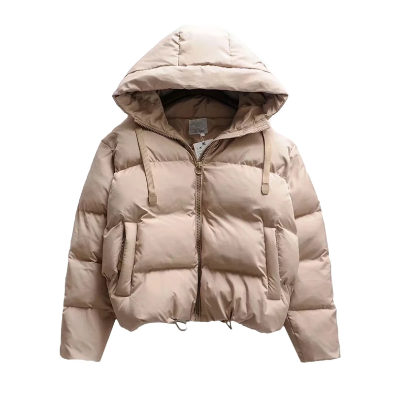 

Куртка с хлопковой подкладкой, зимние парки с капюшоном, женская теплая пуховая куртка, Женское пальто большого размера, утепленная женская...