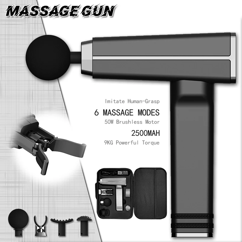 

Новейший мышечный массажный пистолет массажер для тела портативный и Электрический массажный светильник для облегчения боли в мышцах расс...