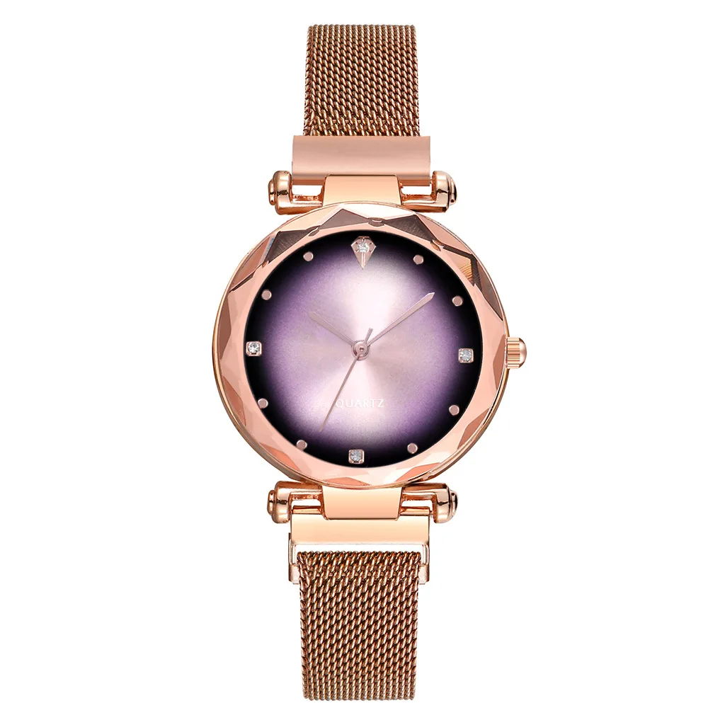

Watches For Women Luxury Female Wrist Watch Magnet Fashion Blue Stainless Steel Strap Diamond Ladies Quartz Watches Dropshipping