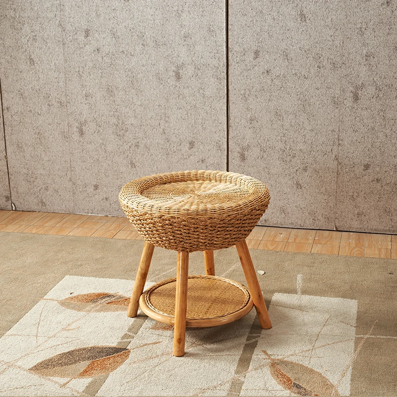 Ручной ротанговый стул и журнальный столик балкон Повседневный стол