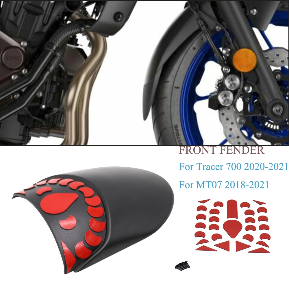 

Переднее крыло мотоцикла, заднее удлинение, брызговик для Yamaha Tracer 700 2020 2021 MT07 MT-07 2018 2019-