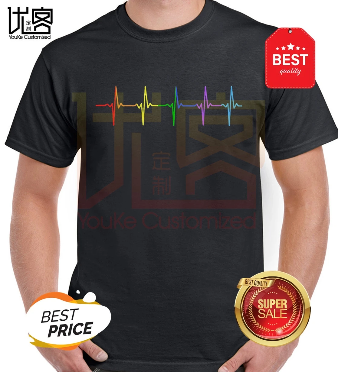 Для Мужчин's горячая Распродажа 100% хлопковое платье с радугой и пульс