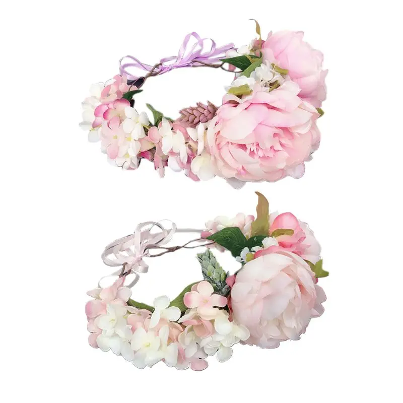 

Свадебная романтическая повязка на голову венок имитация цветка сочные гирлянды Корона F3MD