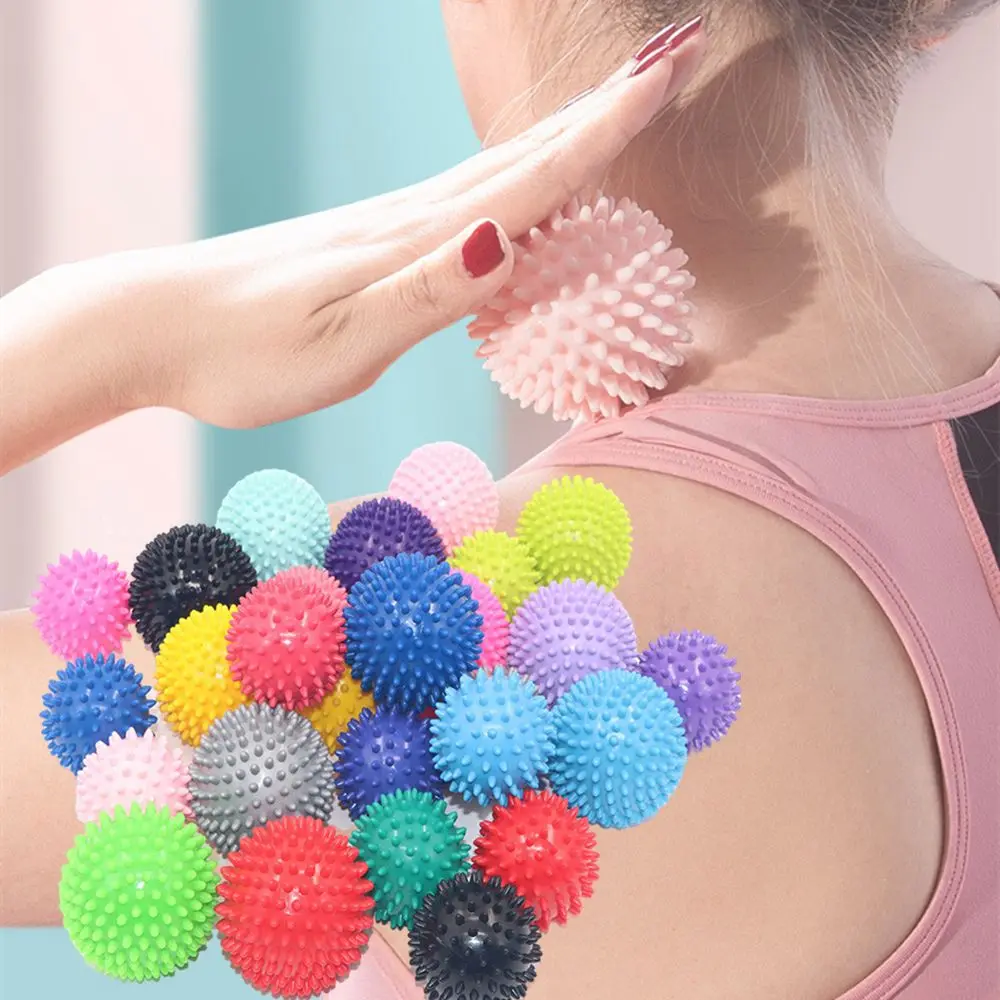 

Hard Muscle Soreness Relief Plantar Fasciitis Roller Ball Back Massage Spiky Massage Ball Deep Tissue Foot Massager