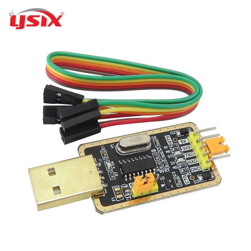 Модуль преобразователя CH340G RS232 USB в TTL последовательный порт стандарта UART