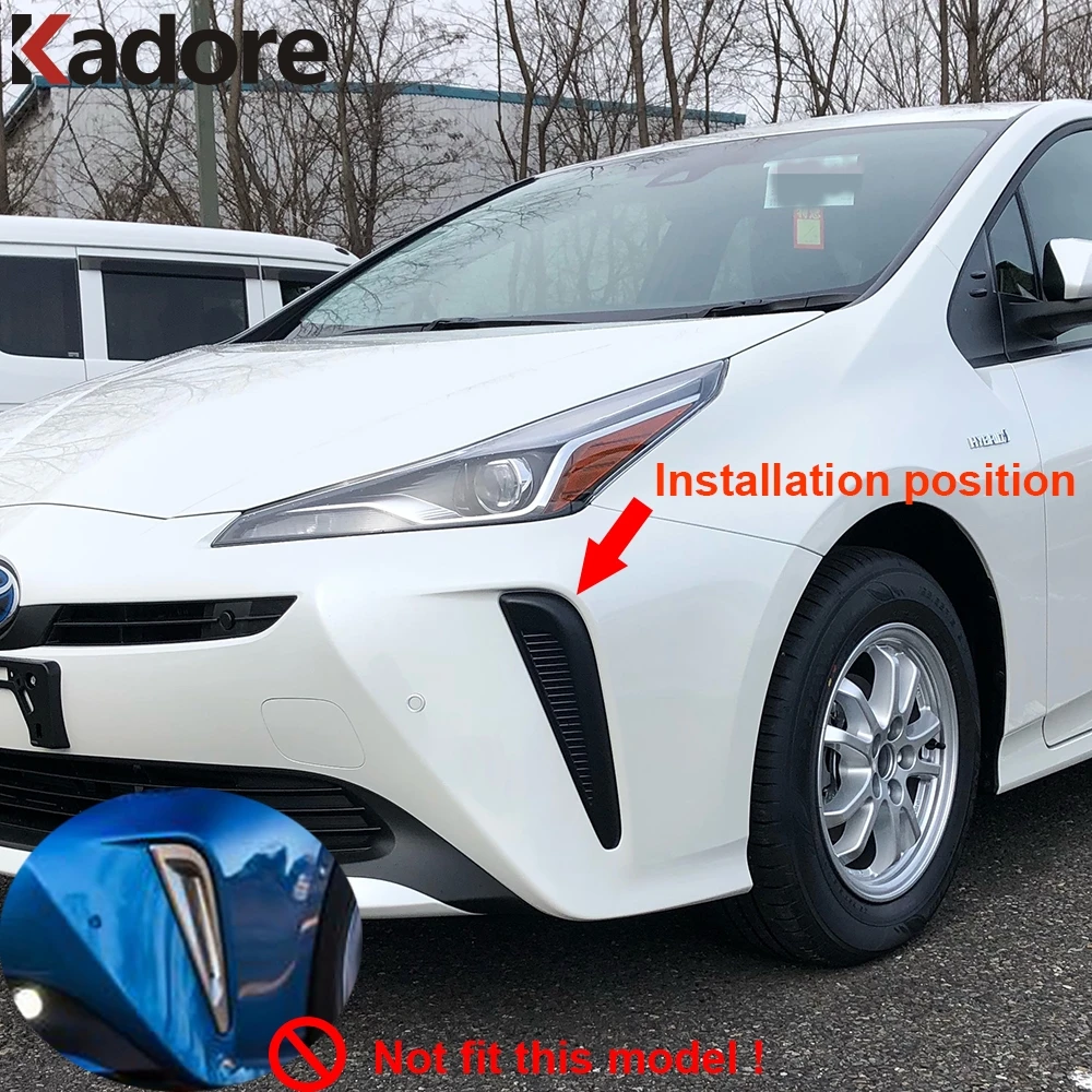 Для хэтчбека Toyota Prius 2019 2020 Хромированная передняя головка противотуманные фары