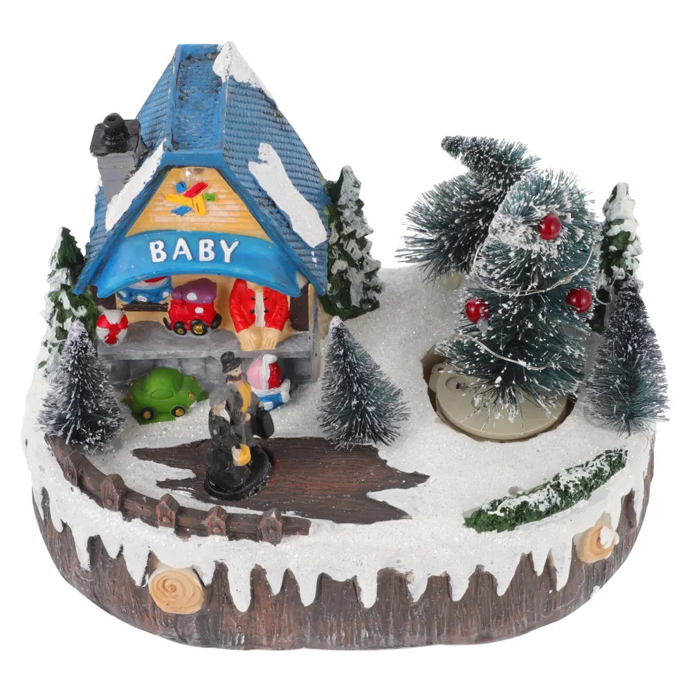 

Exquisite Christmas House Adornment Festival Luminous House Ornament