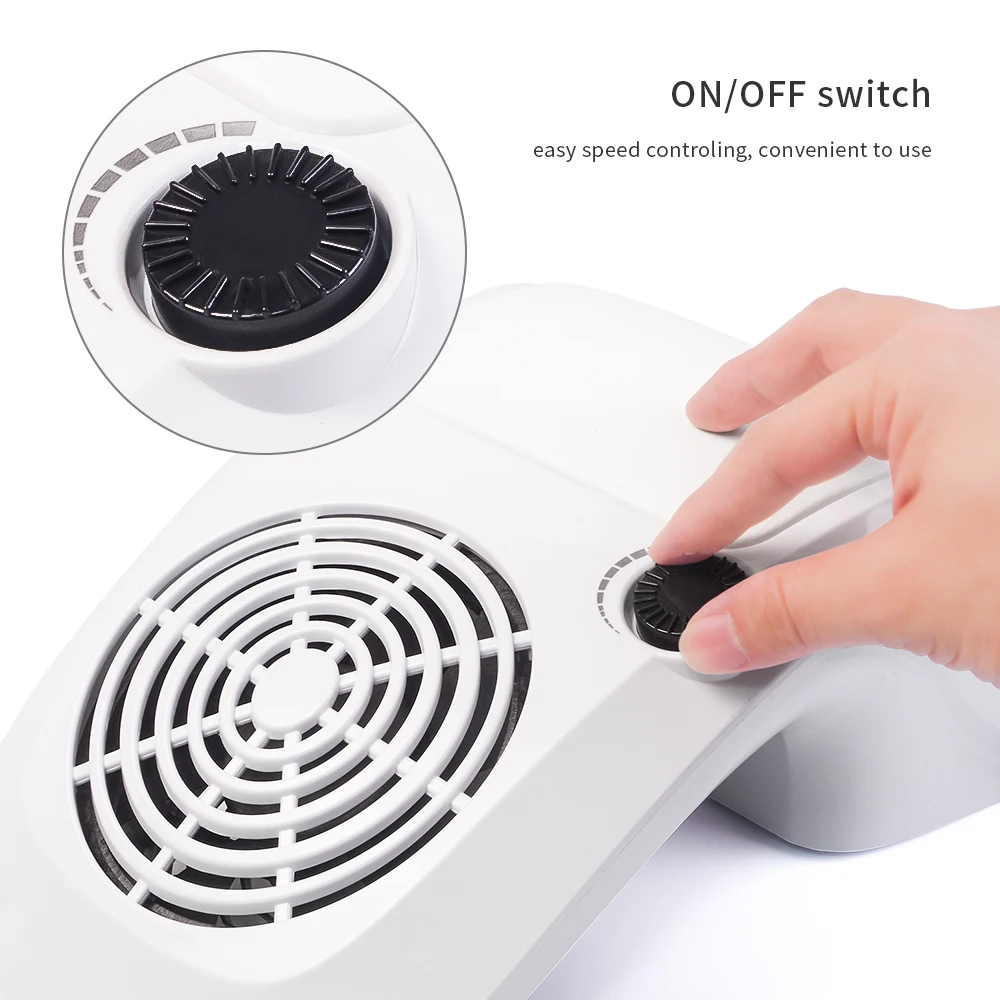 40 Вт Мощный коллектор для всасывания пыли с ногтей пылесос профессиональный