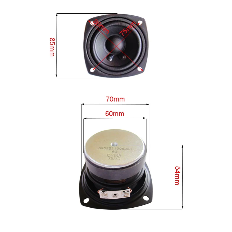 6Ohm Full Range Speaker 3 Inch 35W Mid Subwoofer Long Stroke Harman Kardon Aura DIY 2Pcs | Электроника