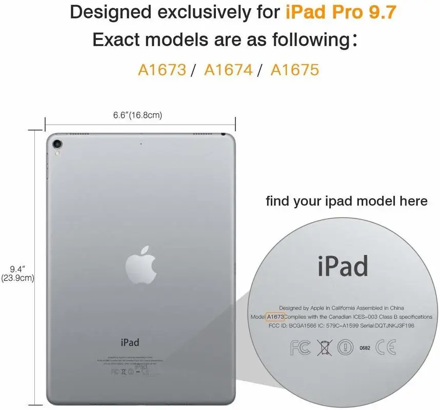 Чехол для iPad Pro 9 7 умный чехол с автоматическим просыпанием сна