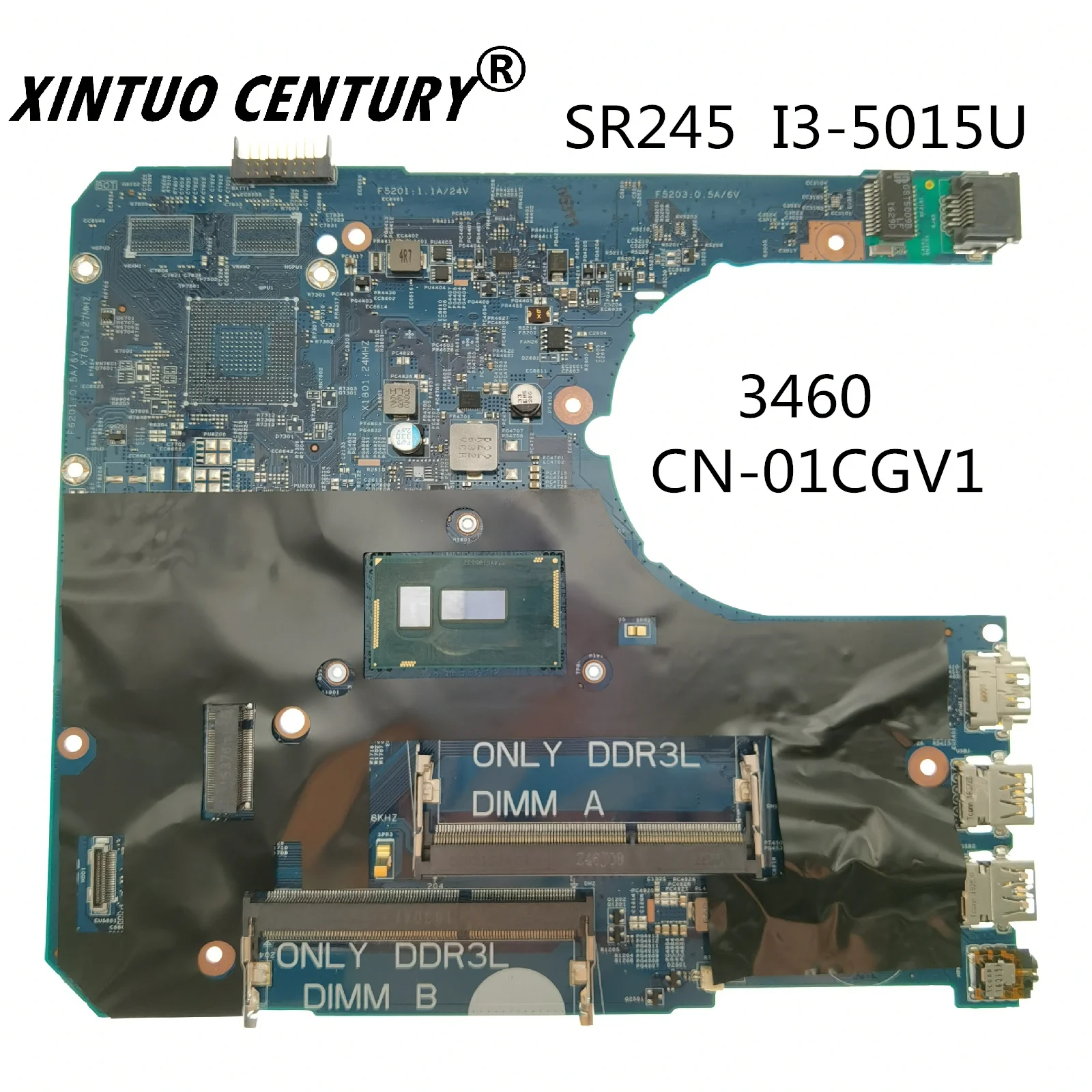 

14290-2 DELL 3460 CN-01CGV1 01CGV1 1CGV1 ноутбук anakart SR245 i3-5015U CPU PWB:85GK8% 100% там тест