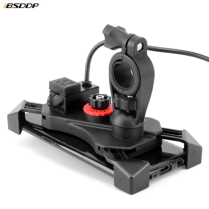 Велосипед Мотоцикл GPS USB держатель сотового телефона 360 Вращающийся Руль зеркало