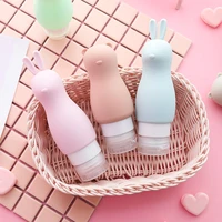 88ml cute travel cosmetics bottles silica gel empty container skincare shower gel shampoo jars tools portable extrusion bottling