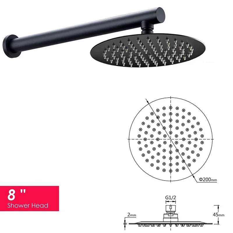 Набор насадок для душа современный настенный полированный Смеситель ванной