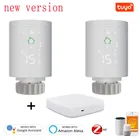 Клапан радиатора Tuya ZigBee3.0, программируемый, с голосовым контроллером температуры и Alexa