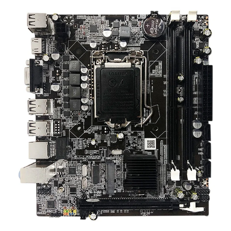 Материнская плата H55 LGA 1156 поддерживает I3 530 I5 760 Cpu Ddr3 Память ОЗУ десктопная