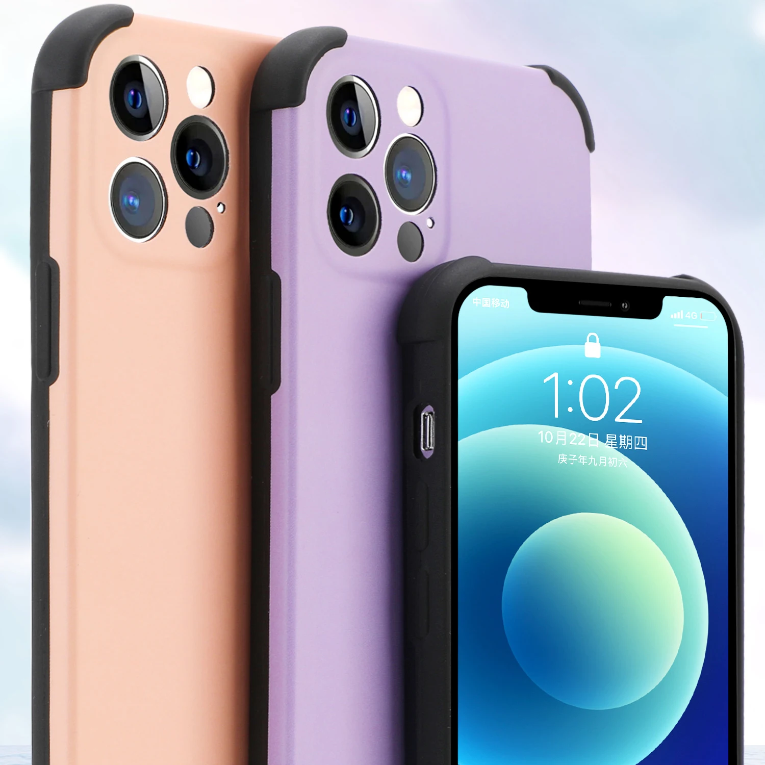 

For Apple iphone 12 11 Pro Max 12mini Case Soft Silicone IMD shockproof protective back cover for iphone XS Max XR 8 7 6 Plus