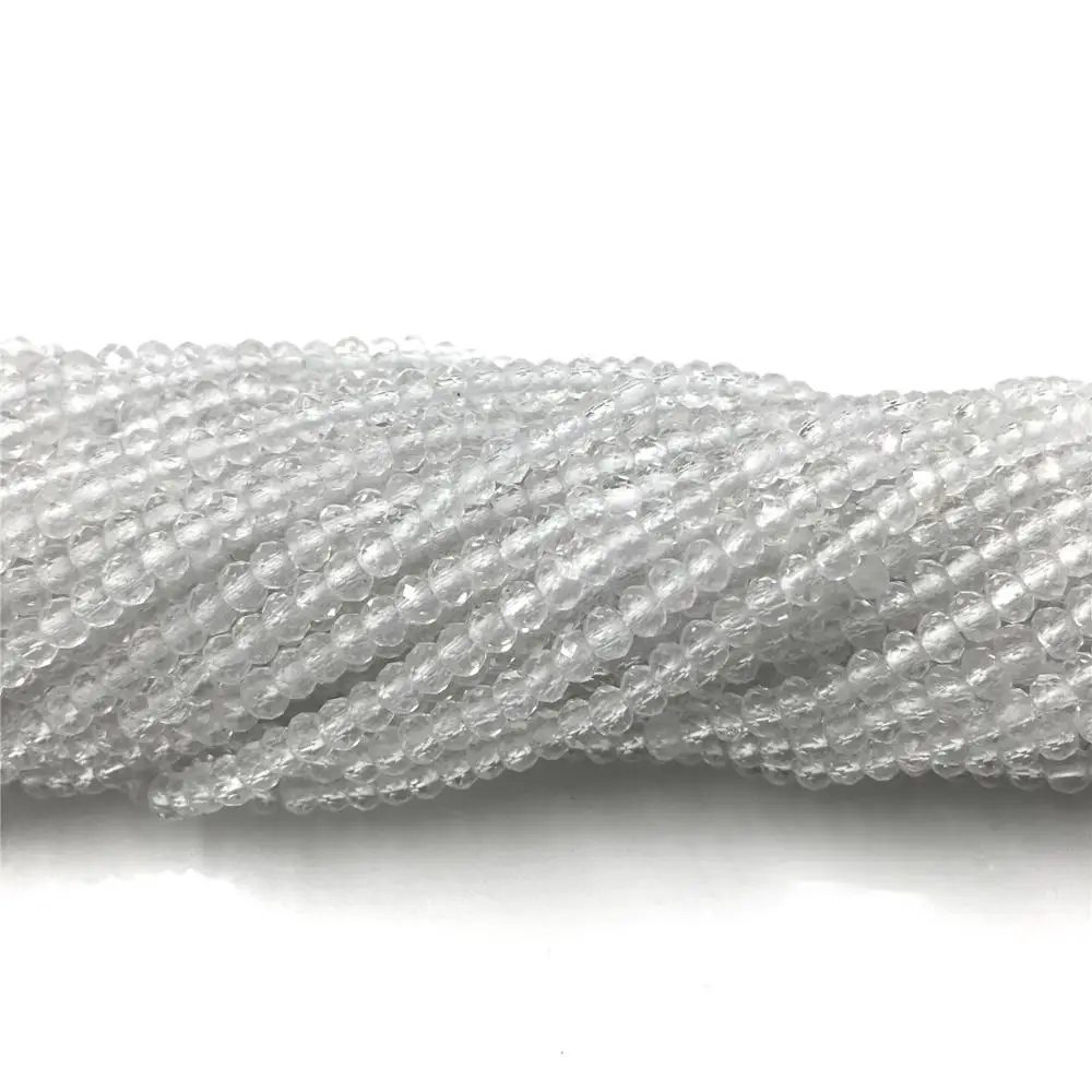 Белые кварцевые бусины из натурального камня маленькие крошечные Бусины 2 мм 3 4