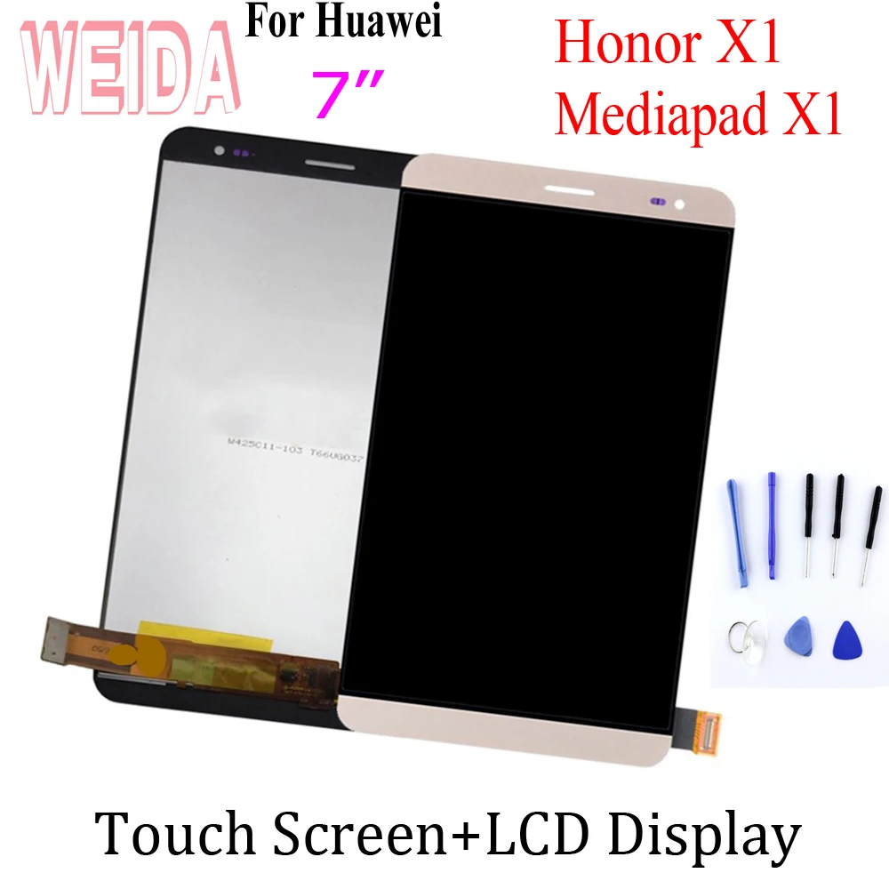 ЖК дисплей WEIDA 7 дюймов для Huawei Honor X1 с сенсорным экраном и дигитайзером в сборе