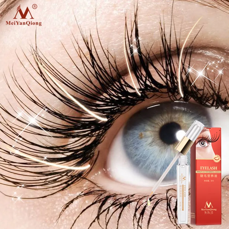 

MeiYanQiong Herbal Eyelash Growth Serum Liquid Eyelash Enhancer Rapid Lash Essence Thicker Fuller Darker Longer lash lift 3ml