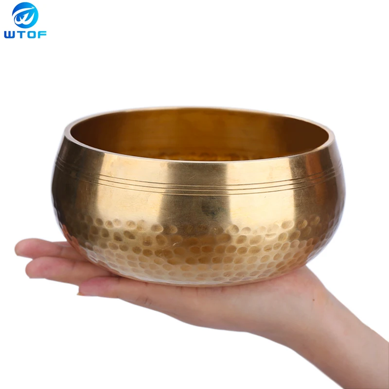 

Nepal handmade Tibet Buddha sound bowl Yoga Meditation Chanting Bowl Brass Chime Handicraft music therapy Tibetan Singing Bowl