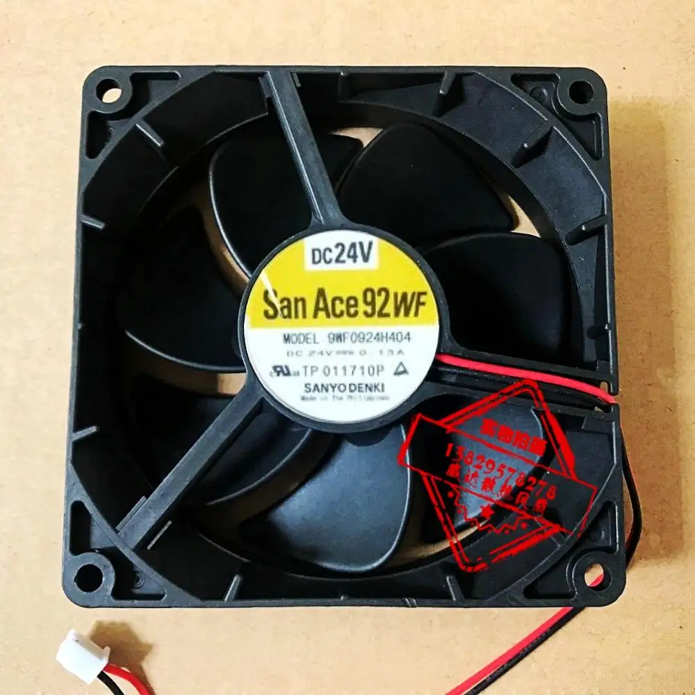 Sanyo Denki 9WF0924H404 DC 24V 0.13A защитного стекла 92x92x25 мм 2 провод Сервер вентилятор