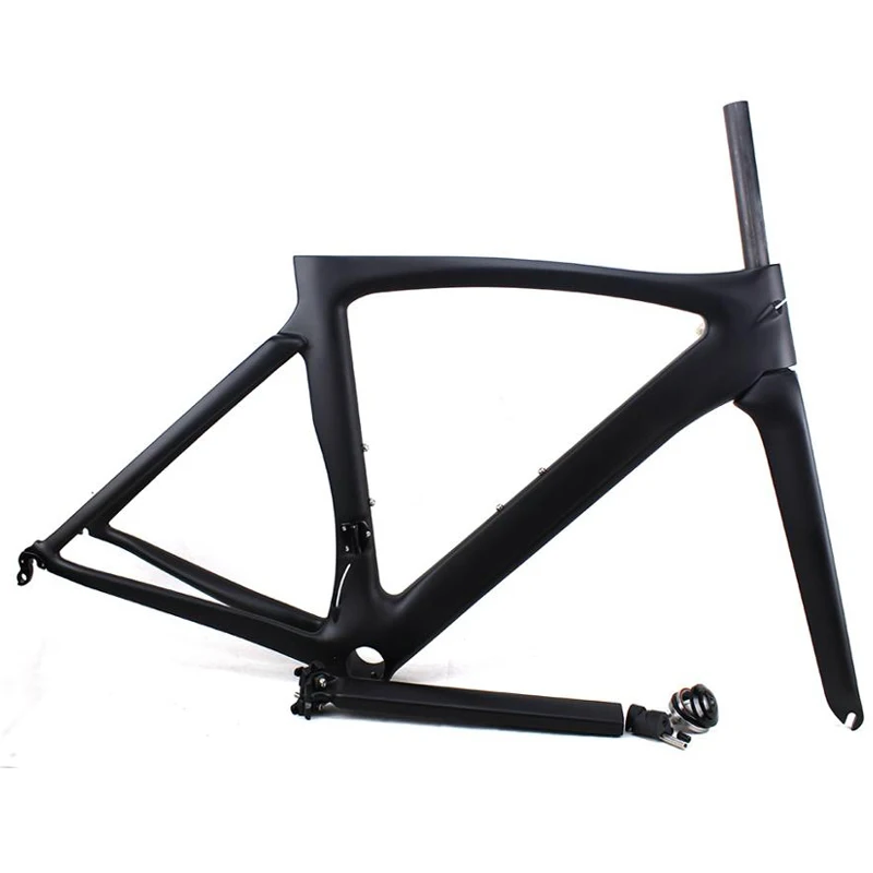 Карбоновая рама для шоссейного велосипеда T1000 черная 46 49 52 54 56 58 см китайские