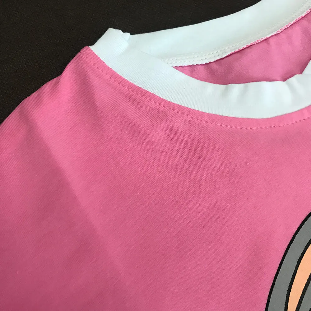 Летнее платье для девочек платье-тройка малышей Детское модное уличное с