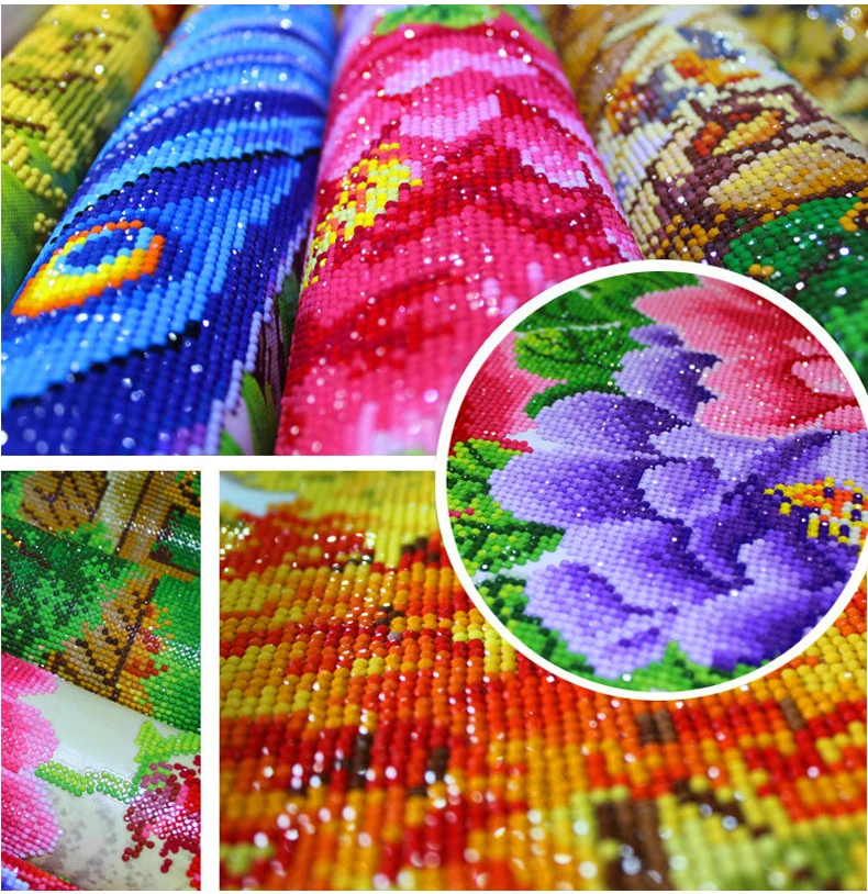 Новинка бриллиантовая живопись цветы вишни картина с птицей ручная работа