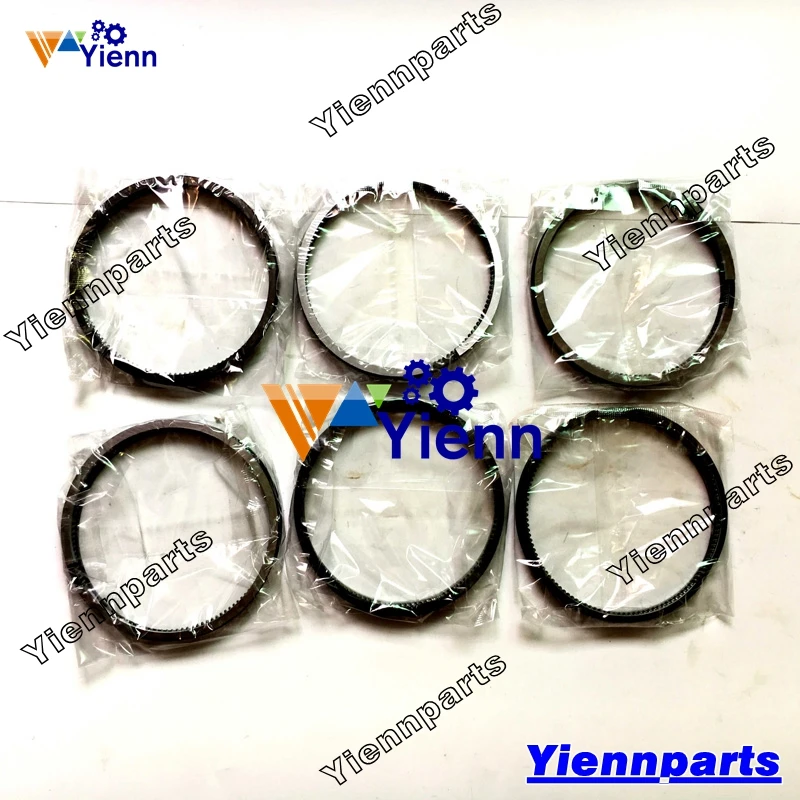 

For Mitsubishi 6M60 6M60-TLE3BA Piston Ring ME993947 Fit Kato Crane CR-350Ri KRM35H-3 Diesel Engine Repair Parts