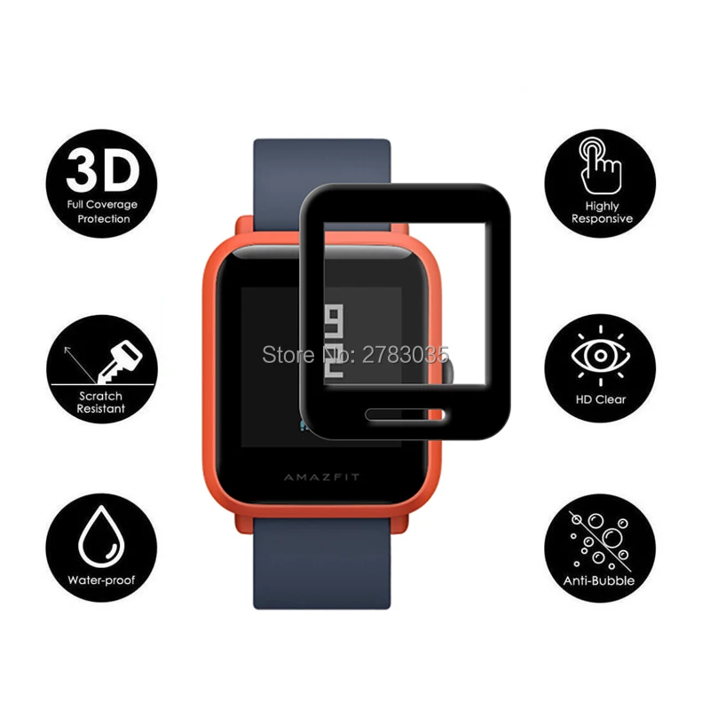 Для Amazfit SmartBand полное покрытие 3D изогнутое мягкая ПММА ПЭТ пленка протектор