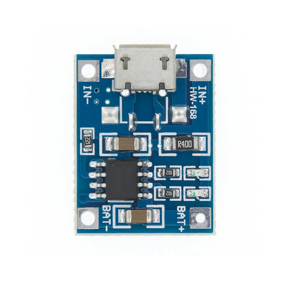 TP4056 Protection Dual Functions 5V 1A Micro USB 18650 Lithium Battery Charging Board Charger Module | Электронные компоненты и