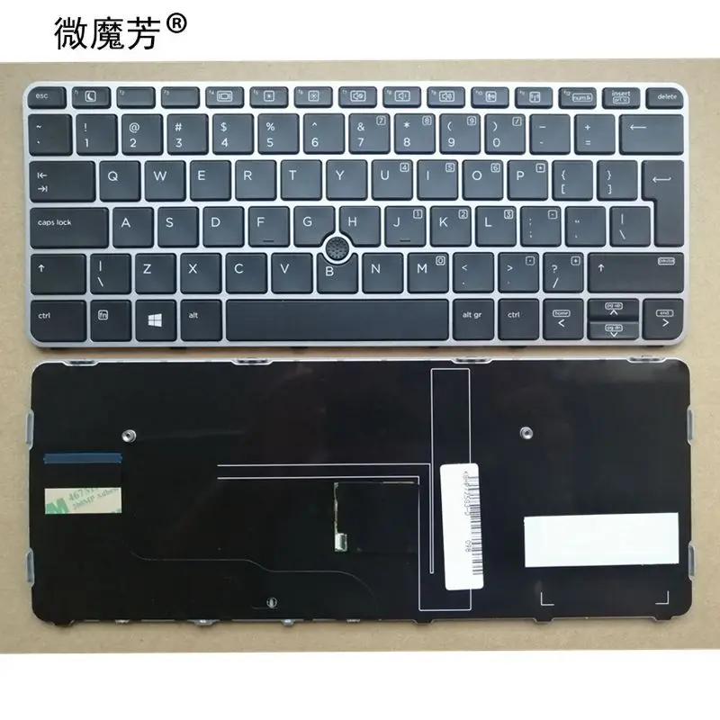 QH US клавиатура для ноутбука HP elitebook 725 G3 820 828 G4 английская 95% Новинка|Клавиатуры