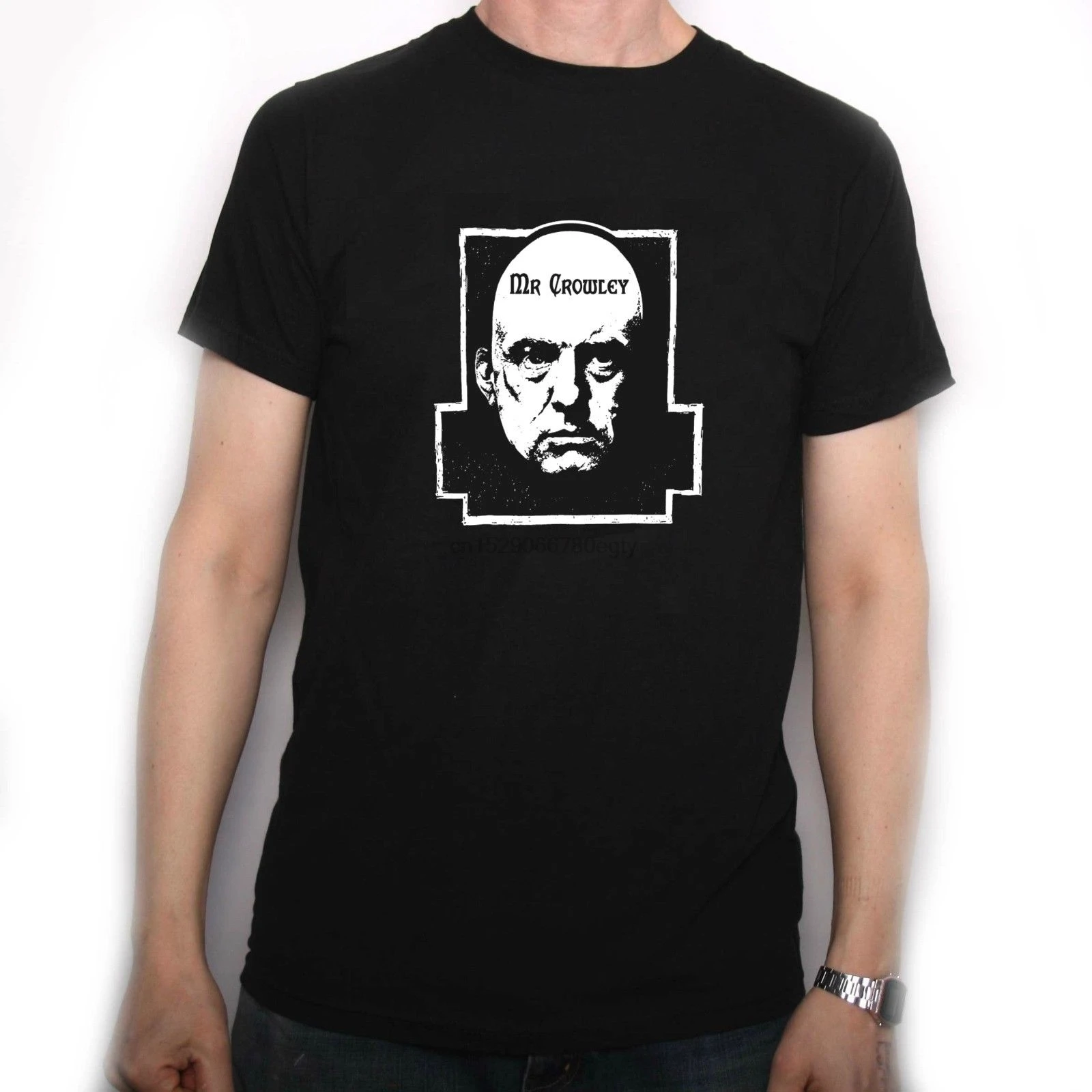 ALEISTER CROWLEY оккультовая футболка Pagan metal OUIJA OZZY черная волшебная мультяшная Футболка