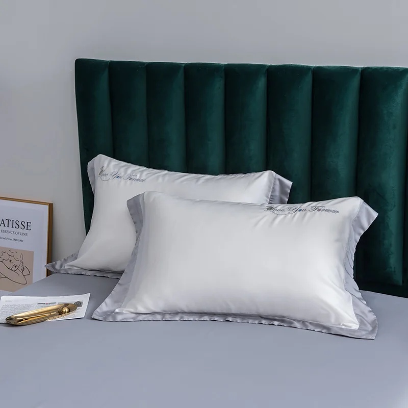 100% натуральный шелк тутового шелка наволочки вышивка чехол подушка для здоровья