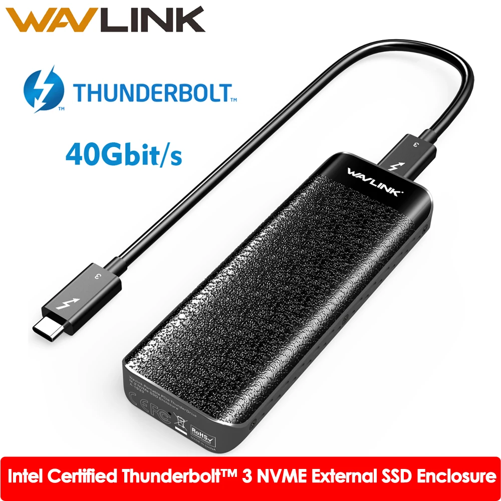 Intel Сертифицированный Thunderbolt™3 NVME внешний SSD usb type-C 40 Гбит/с отличное рассеивание для microsoft Windows& Mac OS Wavlink