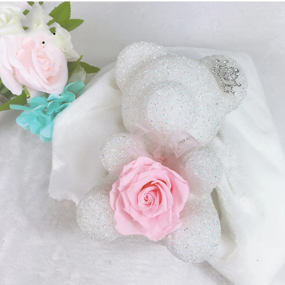 Свадебные украшения Роза медведь цветок романтический подарок на день рождения