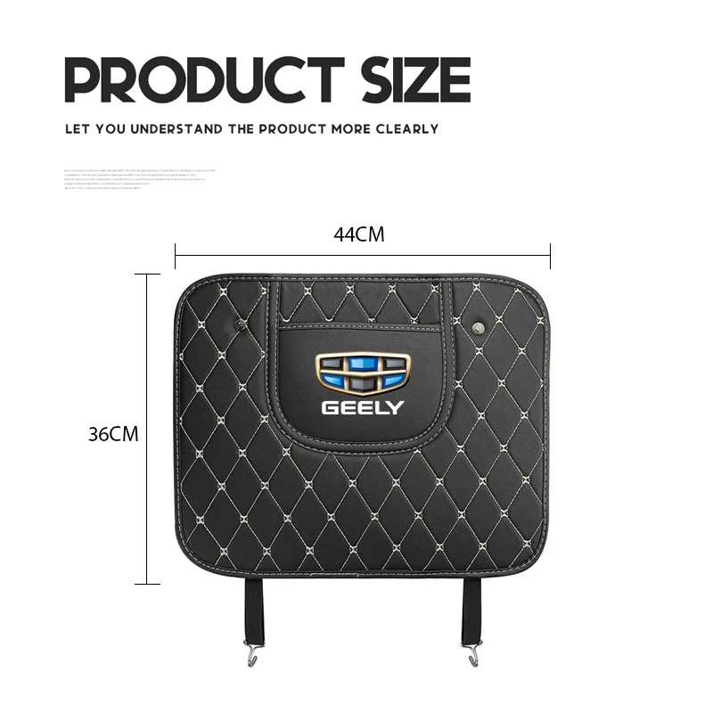 Car Seat Back Anti Kick Pad Leather Scratch Mat For Geely Emgrand X7 EC7 Atlas Boyue CK2 GC6 Parts LC ec7 ec8 ck atlas ck2 ck3 | Автомобили