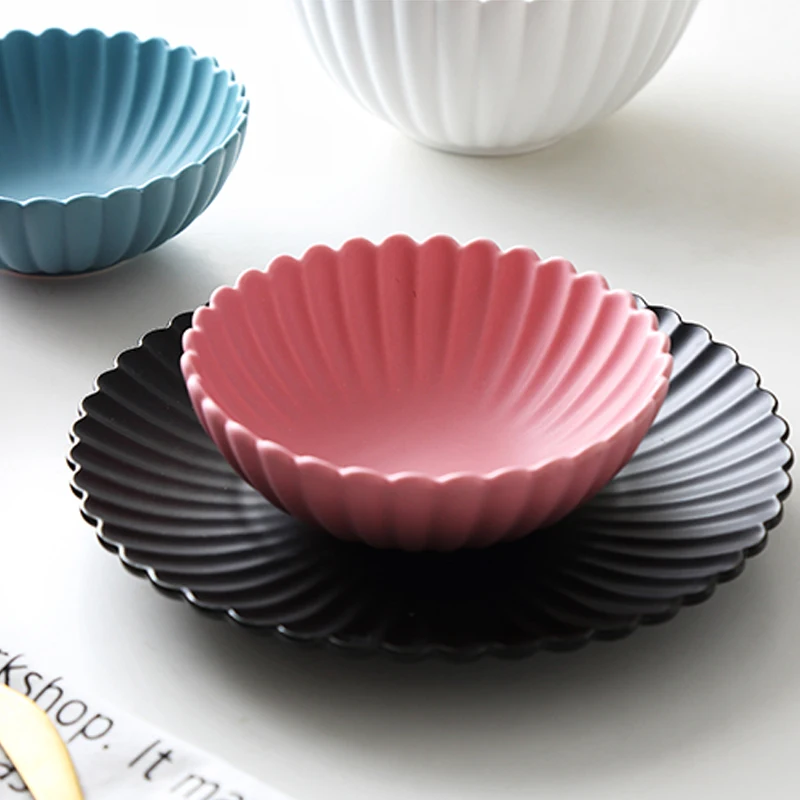 MUZITY Керамическая Тарелка фарфоровая тарелка в форме цветка десертное блюдо