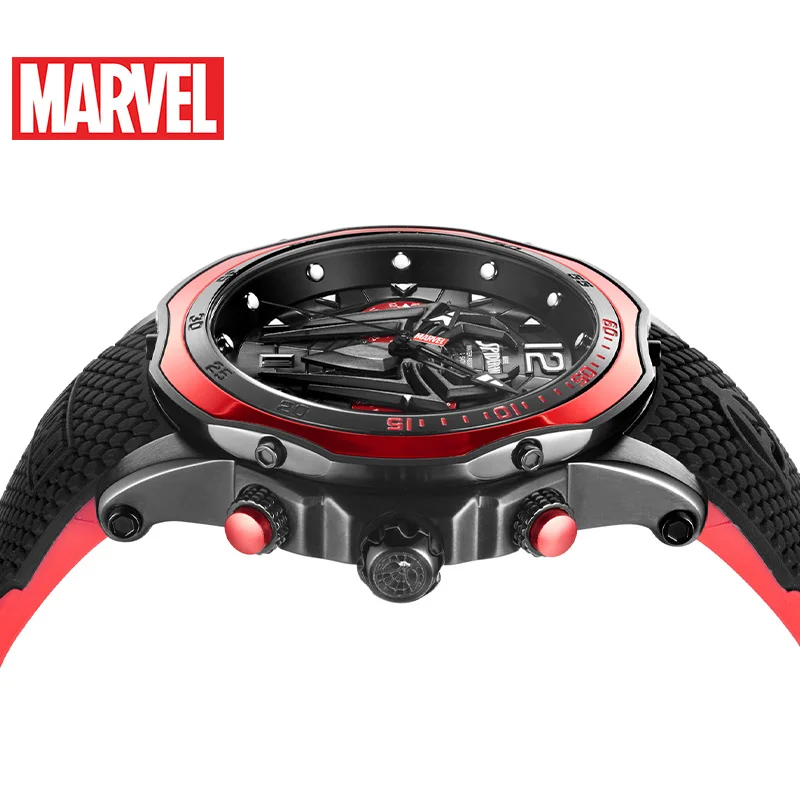 Disney Официальный Marvel Человек паук мужские наручные часы кварцевые спортивные