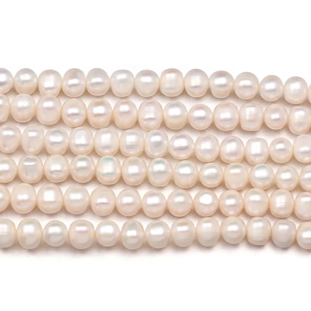 

36cm Natural Freshwater Pearl Beading High Quality Loose Spacer Beads For Jewelry Making DIY Bracelet Neckalce Accessories 8-9mm