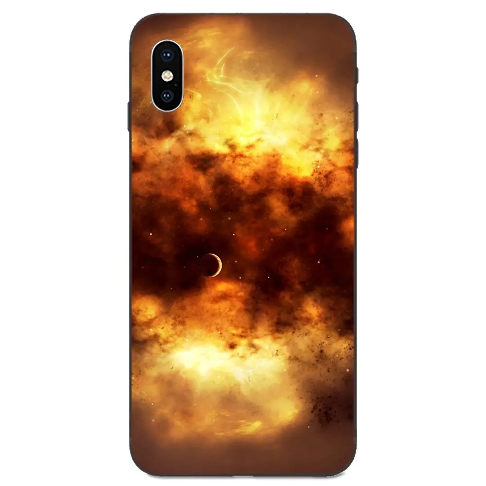 Sun Moon/Космическая туманность мягкий чехол из ТПУ с изображением Капа для huawei nova 2 2S
