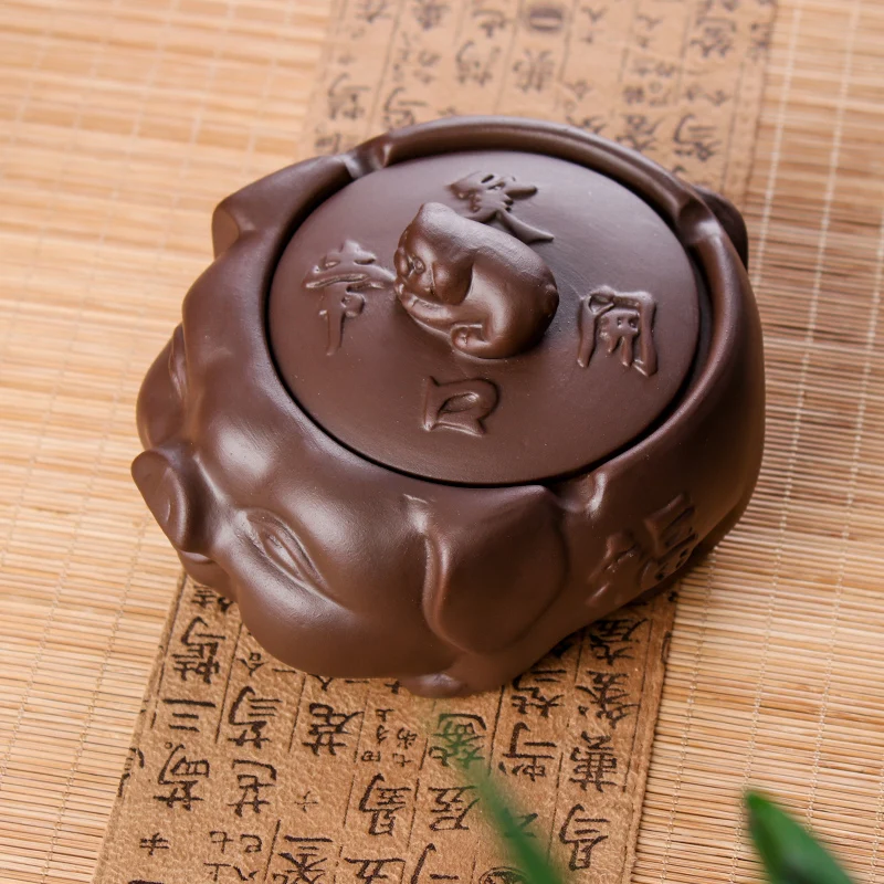 Декоративная скульптура Yixing Zisha пепельница для чайных игр домашних животных