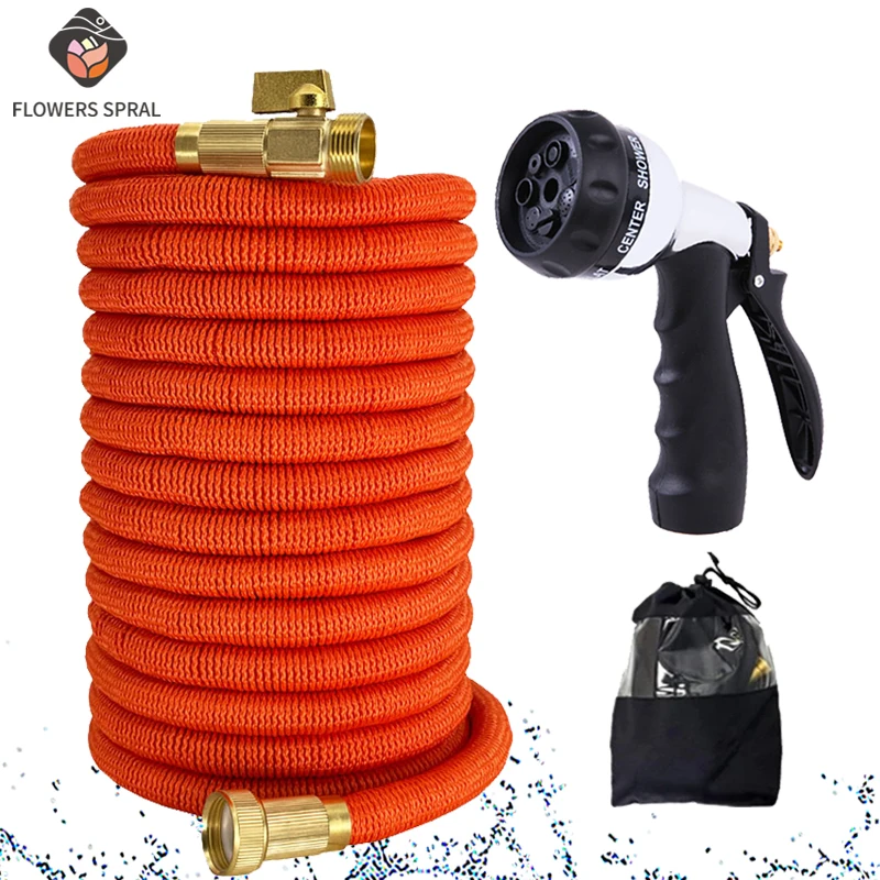 

Drip Watering Gardening Hose Water Gun High Pressure Retractable Magic Hose Car Wash Lawn Watering Hose 17-100Ft Gardening Tools